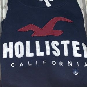 Navy blue Hollister hoodie